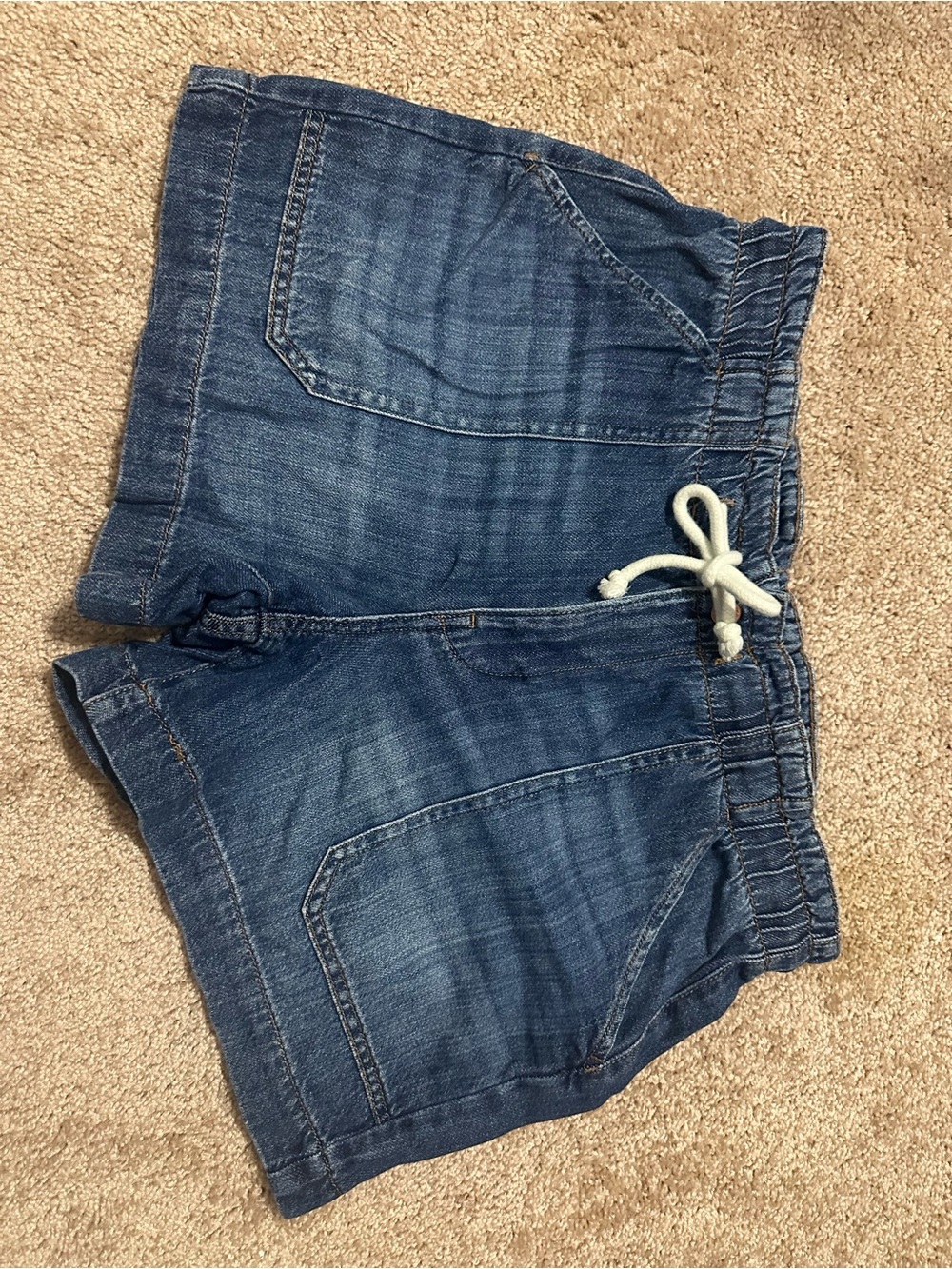 Maurices Indigo Denim Drawstring Shorts